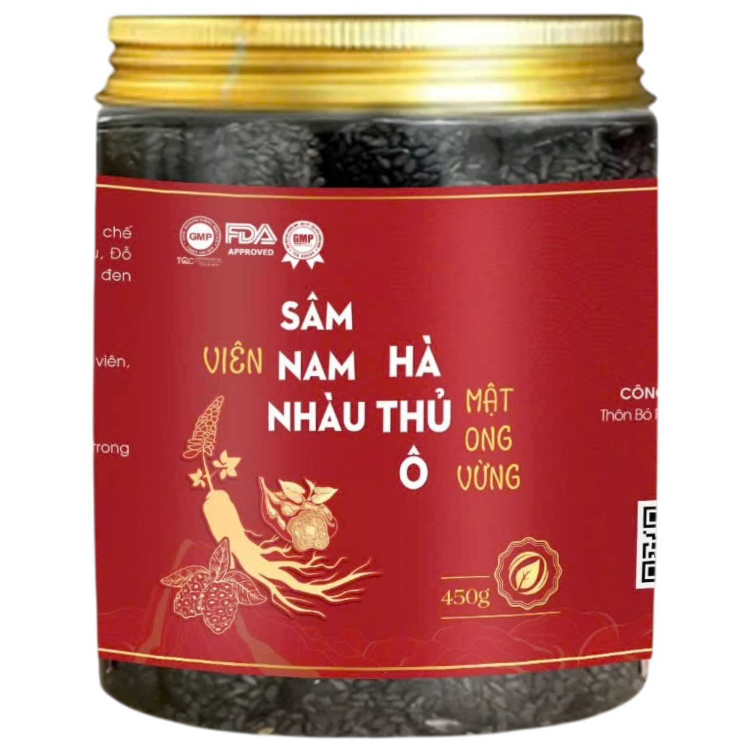 Viên Sâm Nam Nhàu Hà Thủ Ô Mật Ong Vừng